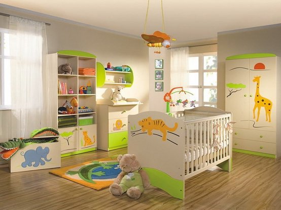 idee deco chambre bebe savane