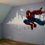 idee deco chambre garcon spiderman