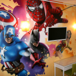 idee deco chambre garcon spiderman