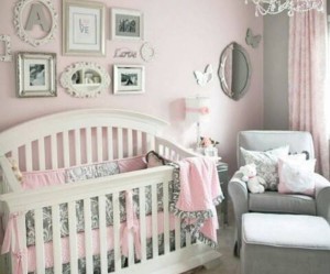 idee deco pour chambre rose grise