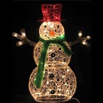 lit snowman decoration