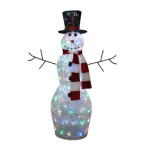 lit snowman decoration