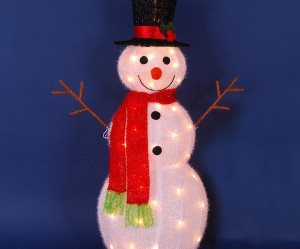 lit snowman decoration