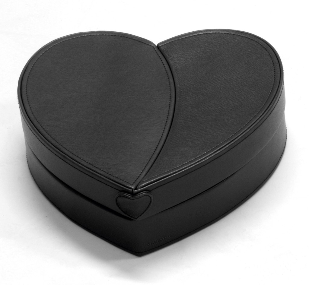 Ziyero Pratique Boîte à Bijoux en Forme de Coeur Métal Organisateur de