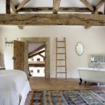 chambre deco bois
