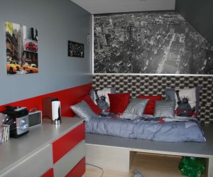 chambre deco new yorkaise