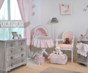deco chambre bebe rose et taupe