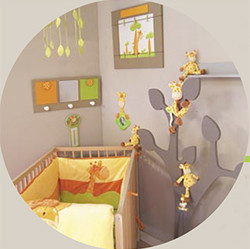 deco chambre bebe savane