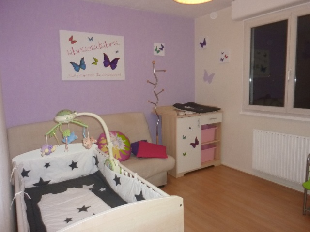 deco chambre fille gris parme