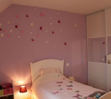 deco chambre fille gris parme