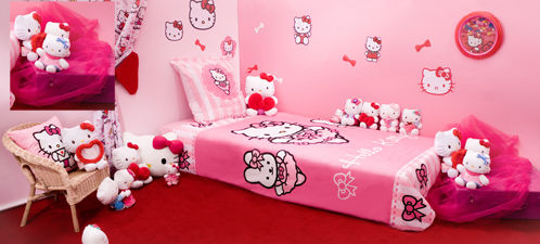 deco chambre fille hello kitty
