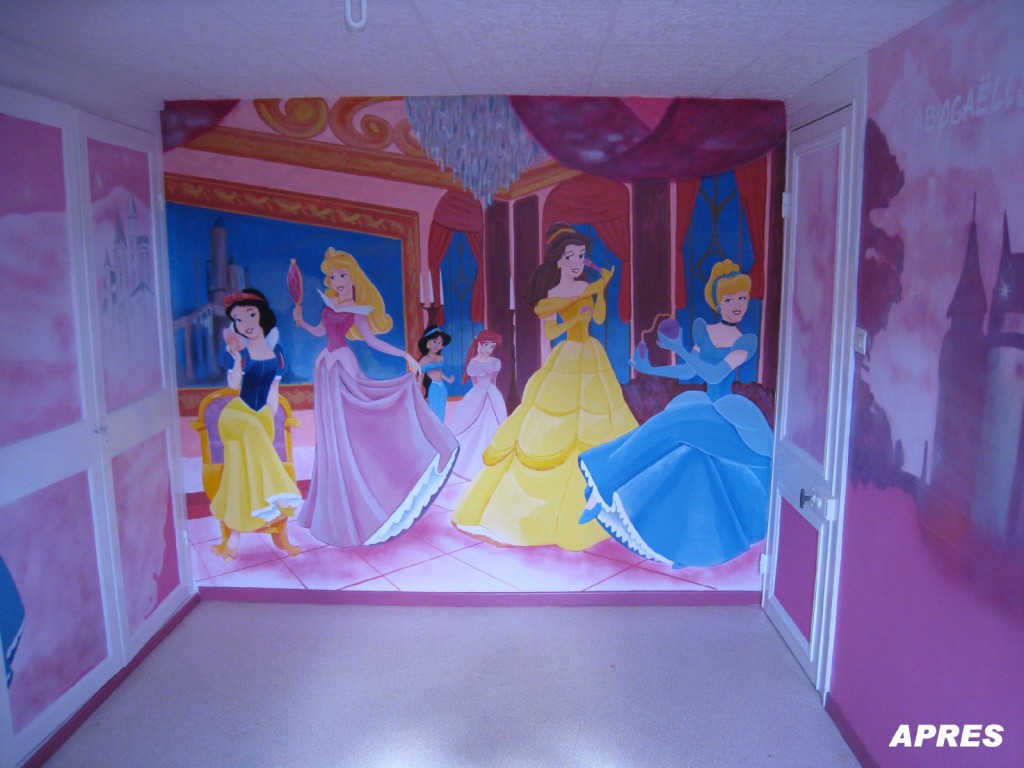 deco chambre fille princesse disney