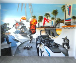 deco chambre garcon graffiti