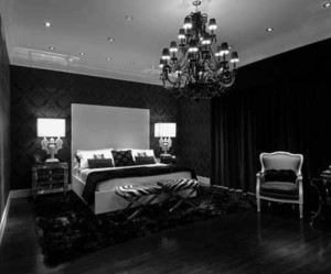 deco chambre noir et gris