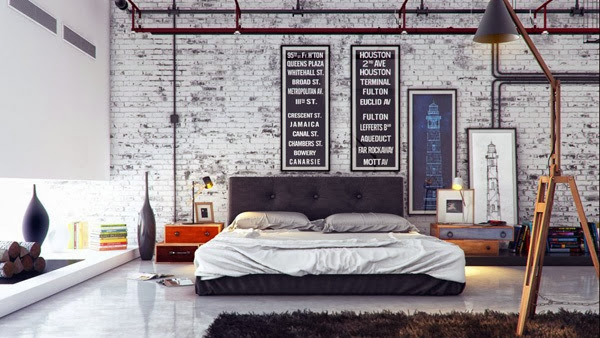 deco chambre style industriel