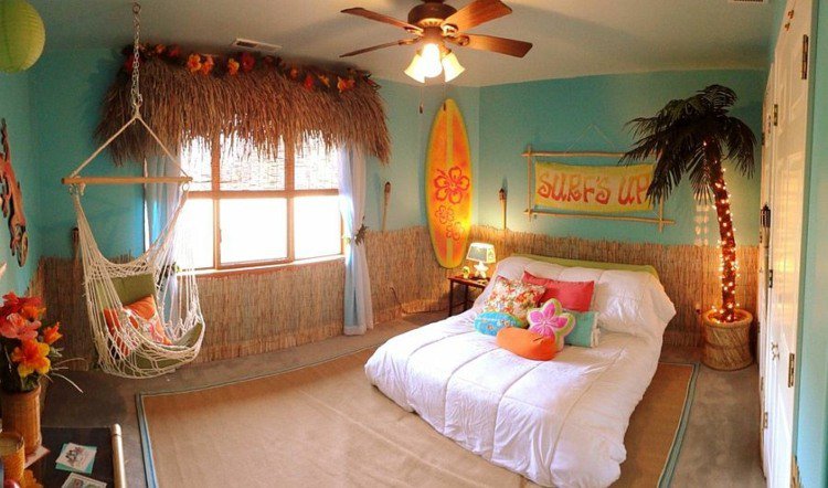 deco chambre tropicale