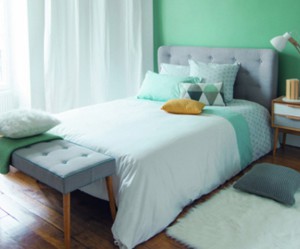 deco chambre vert kaki