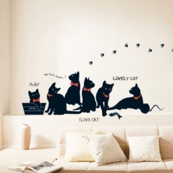 decoration chambre chat