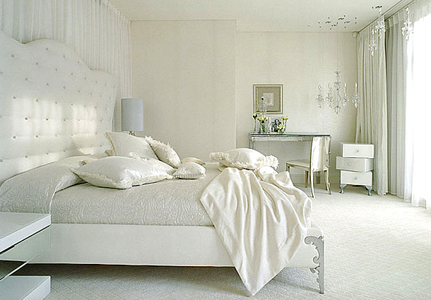 decoration chambre en blanc