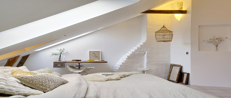 decoration chambre en blanc