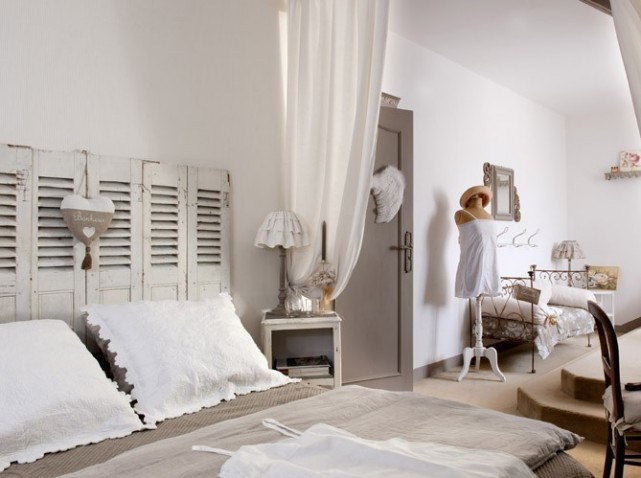 decoration chambre en blanc