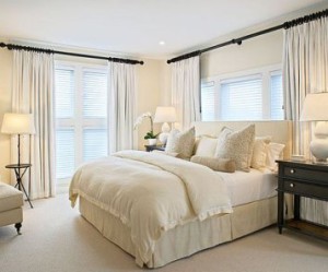 decoration chambre en blanc