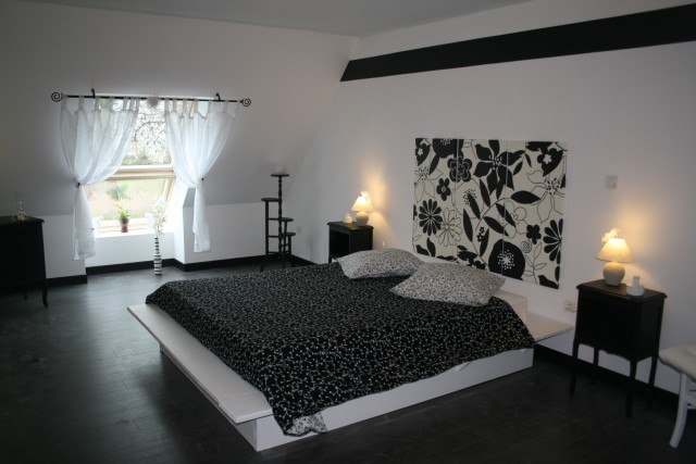 decoration chambre en noir et blanc