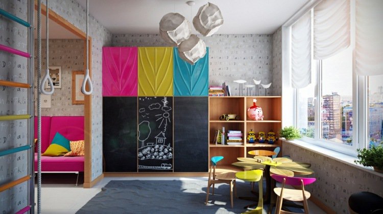 decoration chambre fille jeux