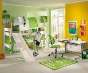 decoration chambre garcon football