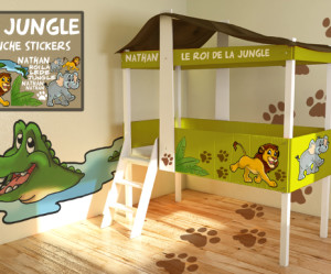 decoration chambre garcon jungle
