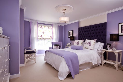 decoration chambre lavande