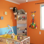 decoration chambre orange jaune