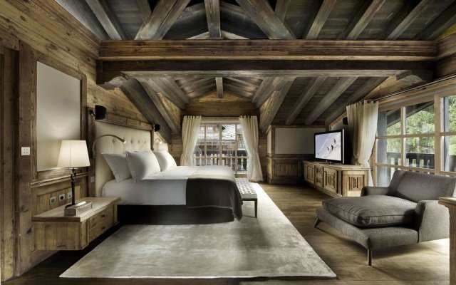 decoration chambre style montagne