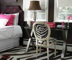 decoration chambre zebre