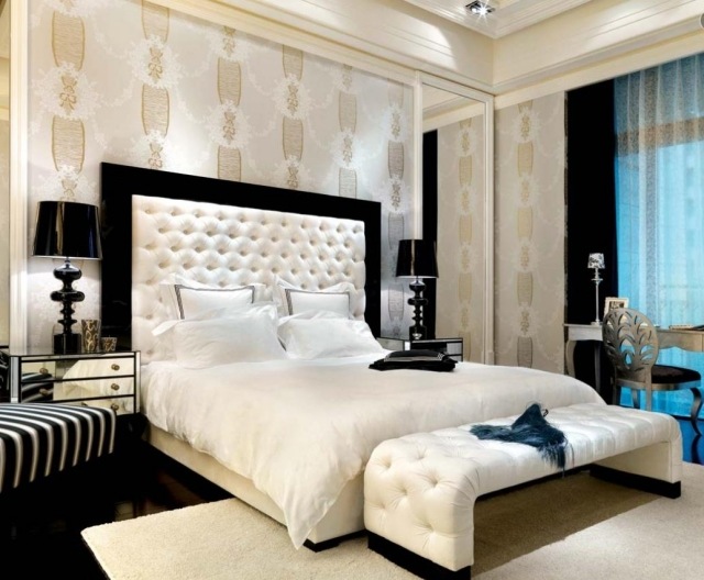 decoration de chambre a coucher avec papier peint