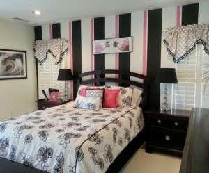 decoration de chambre rose et noir
