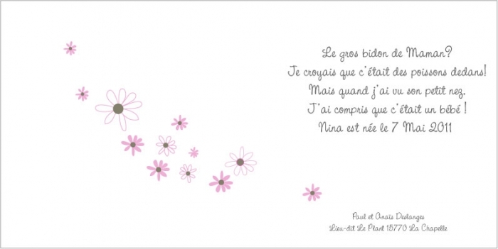 decoration faire part naissance