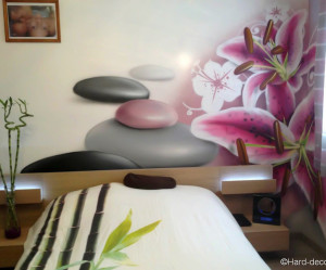 decoration murale chambre zen