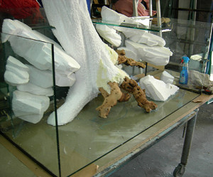 fabriquer decor aquarium