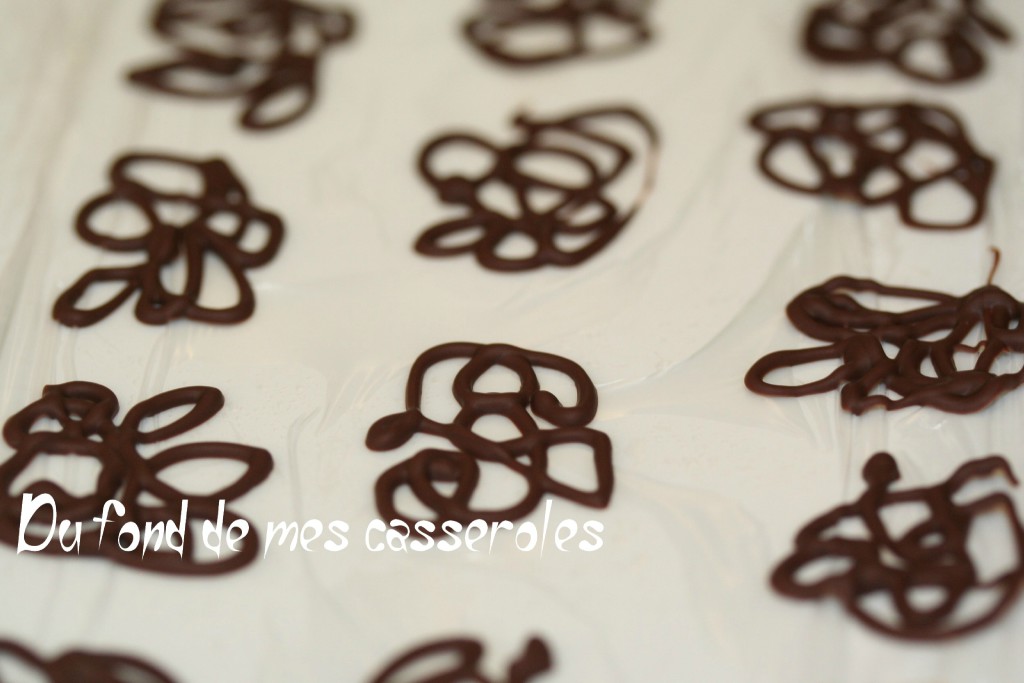 faire decoration en chocolat pour gateau