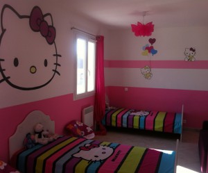 idee deco chambre bebe hello kitty