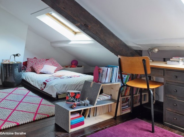 deco chambre ado dans les combles