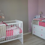 deco chambre bebe fille taupe et rose