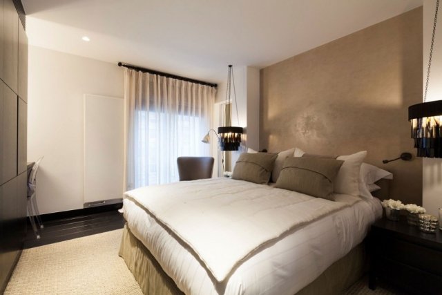 deco chambre beige et blanc