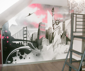 deco chambre fille new york