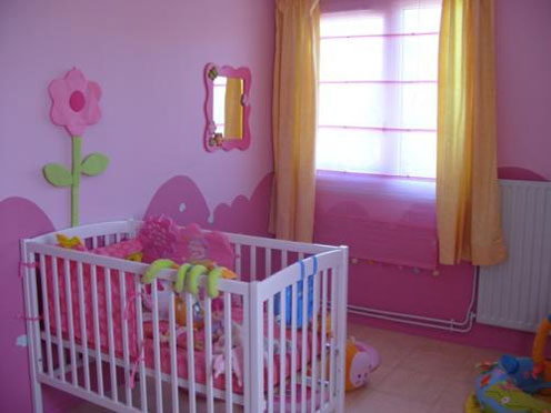 deco chambre fille rose
