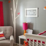 deco chambre fille rose orange