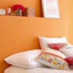 deco chambre fille rose orange