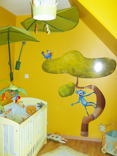 deco chambre la jungle