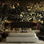 deco chambre noir et or